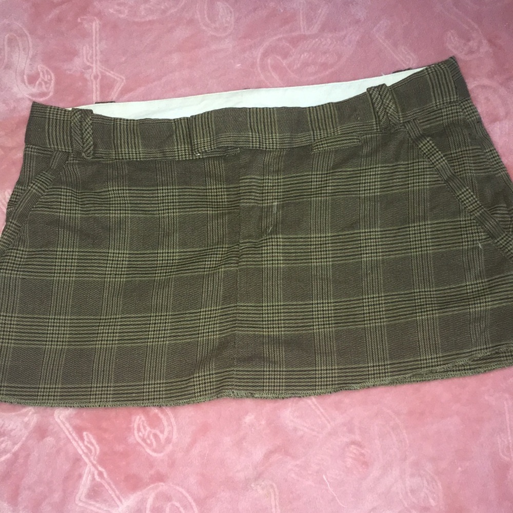 Women’s plaid mini skirt